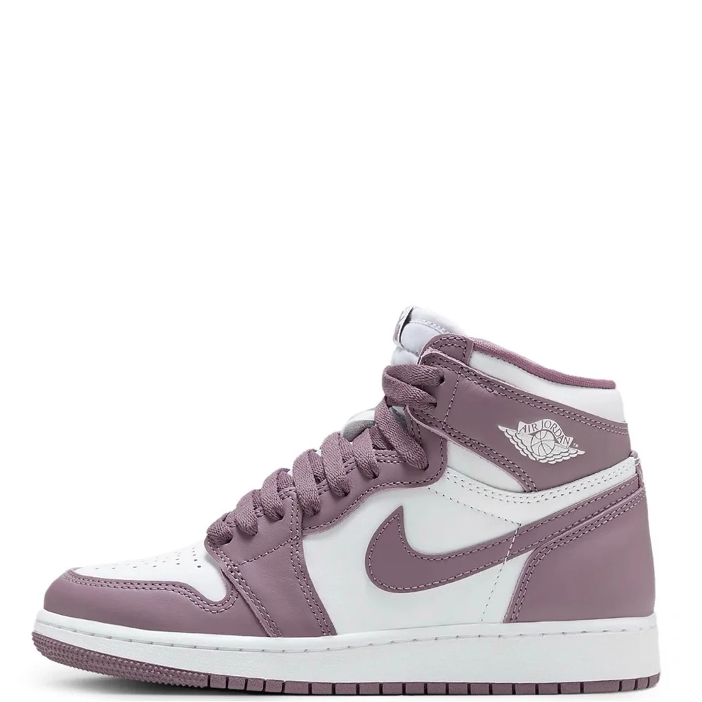 Nike Air Jordan 1 Mid Mauve White FD1437-105 Youth 6.5Y Women’s 8 Sneakers